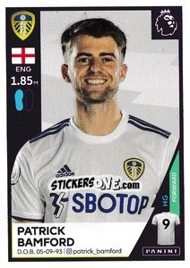 Sticker Patrick Bamford - Premier League Inglese 2020-2021 n. 276 - Panini
