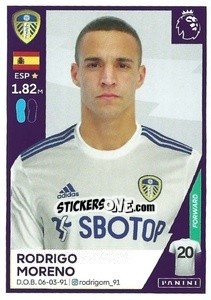 Sticker Rodrigo Moreno - Premier League Inglese 2020-2021 n. 278 - Panini