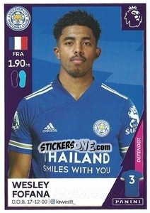 Sticker Wesley Fofana - Premier League Inglese 2020-2021 - Panini