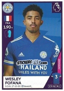 Cromo Wesley Fofana - Premier League Inglese 2020-2021 - Panini