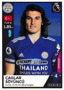 Figurina Çağlar Söyüncü - Premier League Inglese 2020-2021 - Panini