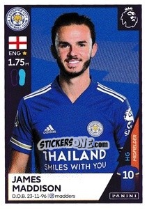 Cromo James Maddison - Premier League Inglese 2020-2021 - Panini