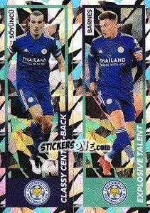 Sticker Çağlar Söyüncü / Harvey Barnes - Premier League Inglese 2020-2021 - Panini