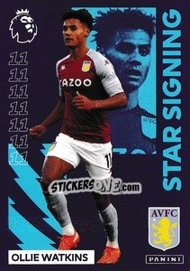 Figurina Ollie Watkins (Aston Villa) - Premier League Inglese 2020-2021 - Panini