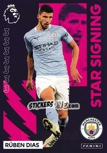 Cromo Ruben Dias (Manchester City) - Premier League Inglese 2020-2021 - Panini