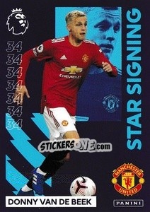 Sticker Donny van de Beek (Manchester United) - Premier League Inglese 2020-2021 n. 345 - Panini