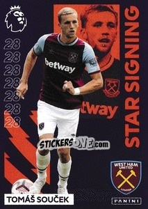 Cromo Tomas Soucek (West Ham United) - Premier League Inglese 2020-2021 - Panini