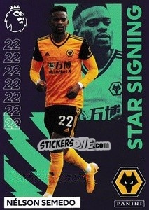 Sticker Nélson Semedo (Wolverhampton Wanderers) - Premier League Inglese 2020-2021 - Panini