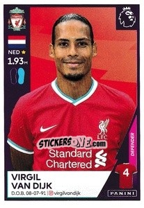 Sticker Virgil van Dijk - Premier League Inglese 2020-2021 n. 356 - Panini