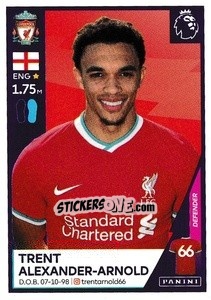 Figurina Trent Alexander-Arnold - Premier League Inglese 2020-2021 - Panini