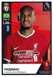 Sticker Fabinho - Premier League Inglese 2020-2021 - Panini