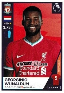 Sticker Georginio Wijnaldum - Premier League Inglese 2020-2021 n. 363 - Panini