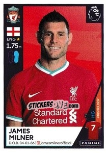 Sticker James Milner - Premier League Inglese 2020-2021 - Panini