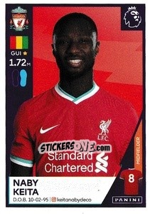 Sticker Naby Keïta - Premier League Inglese 2020-2021 n. 367 - Panini