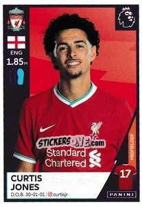 Sticker Curtis Jones - Premier League Inglese 2020-2021 - Panini