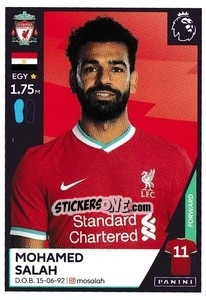 Sticker Mohamed Salah - Premier League Inglese 2020-2021 n. 373 - Panini