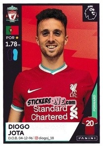Sticker Diogo Jota - Premier League Inglese 2020-2021 n. 375 - Panini