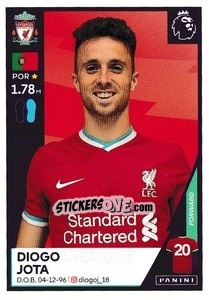 Cromo Diogo Jota - Premier League Inglese 2020-2021 - Panini