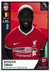 Sticker Divock Origi - Premier League Inglese 2020-2021 n. 376 - Panini