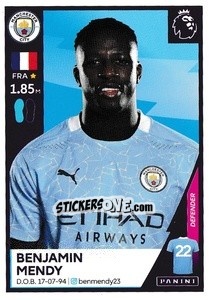 Sticker Benjamin Mendy - Premier League Inglese 2020-2021 n. 390 - Panini