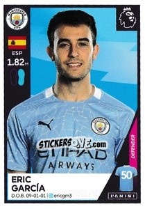 Sticker Eric Garcia - Premier League Inglese 2020-2021 - Panini