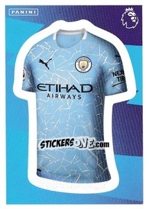 Sticker Home Kit (Manchester City) - Premier League Inglese 2020-2021 n. 394 - Panini
