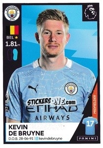 Sticker Kevin De Bruyne - Premier League Inglese 2020-2021 n. 397 - Panini