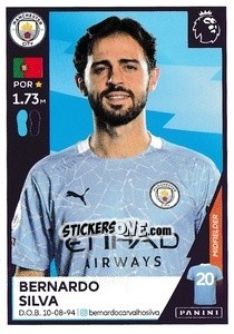 Sticker Bernardo Silva - Premier League Inglese 2020-2021 n. 398 - Panini