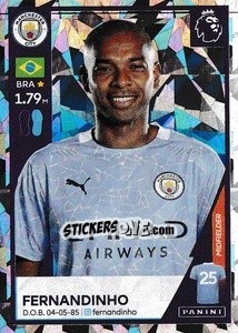 Cromo Fernandinho (Captain) - Premier League Inglese 2020-2021 - Panini