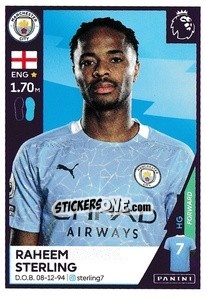 Sticker Raheem Sterling - Premier League Inglese 2020-2021 n. 402 - Panini