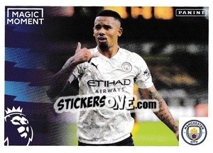 Sticker Gabriel Jesus (Magic Moment) - Premier League Inglese 2020-2021 n. 408 - Panini