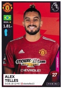 Sticker Alex Telles - Premier League Inglese 2020-2021 n. 417 - Panini