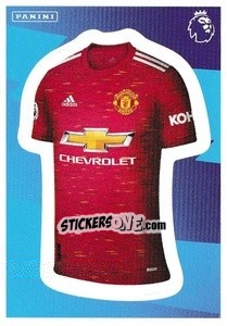 Sticker Home Kit (Manchester United) - Premier League Inglese 2020-2021 n. 423 - Panini
