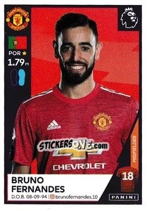 Sticker Bruno Fernandes - Premier League Inglese 2020-2021 - Panini