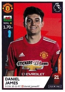 Cromo Daniel James - Premier League Inglese 2020-2021 - Panini