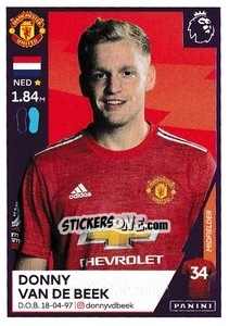 Figurina Donny van de Beek - Premier League Inglese 2020-2021 - Panini