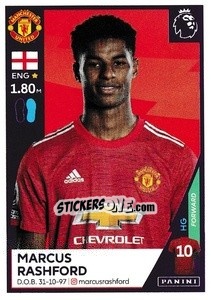 Sticker Marcus Rashford - Premier League Inglese 2020-2021 - Panini