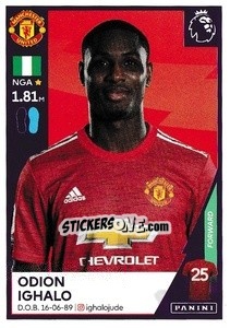 Sticker Odion Ighalo - Premier League Inglese 2020-2021 n. 434 - Panini