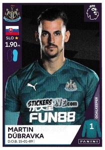 Figurina Martin Dúbravka - Premier League Inglese 2020-2021 - Panini