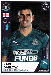Sticker Karl Darlow - Premier League Inglese 2020-2021 - Panini