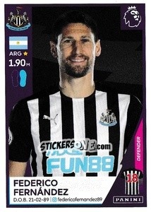 Sticker Federico Fernández - Premier League Inglese 2020-2021 - Panini
