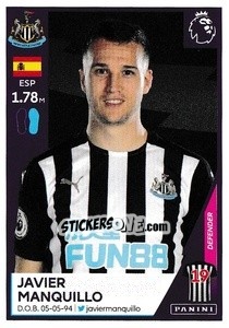 Cromo Javier Manquillo - Premier League Inglese 2020-2021 - Panini