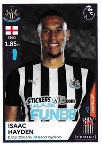 Cromo Isaac Hayden - Premier League Inglese 2020-2021 n. 453 - Panini