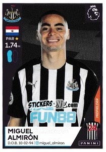 Sticker Miguel Almirón - Premier League Inglese 2020-2021 - Panini