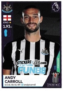 Figurina Andy Carroll - Premier League Inglese 2020-2021 - Panini