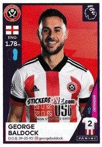 Figurina George Baldock - Premier League Inglese 2020-2021 - Panini