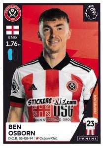 Sticker Ben Osborn - Premier League Inglese 2020-2021 - Panini