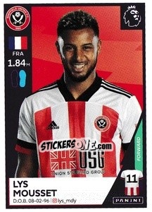 Cromo Lys Mousset - Premier League Inglese 2020-2021 - Panini