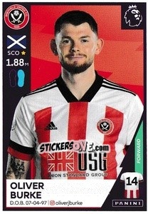 Cromo Oliver Burke - Premier League Inglese 2020-2021 - Panini