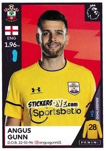 Sticker Angus Gunn - Premier League Inglese 2020-2021 - Panini